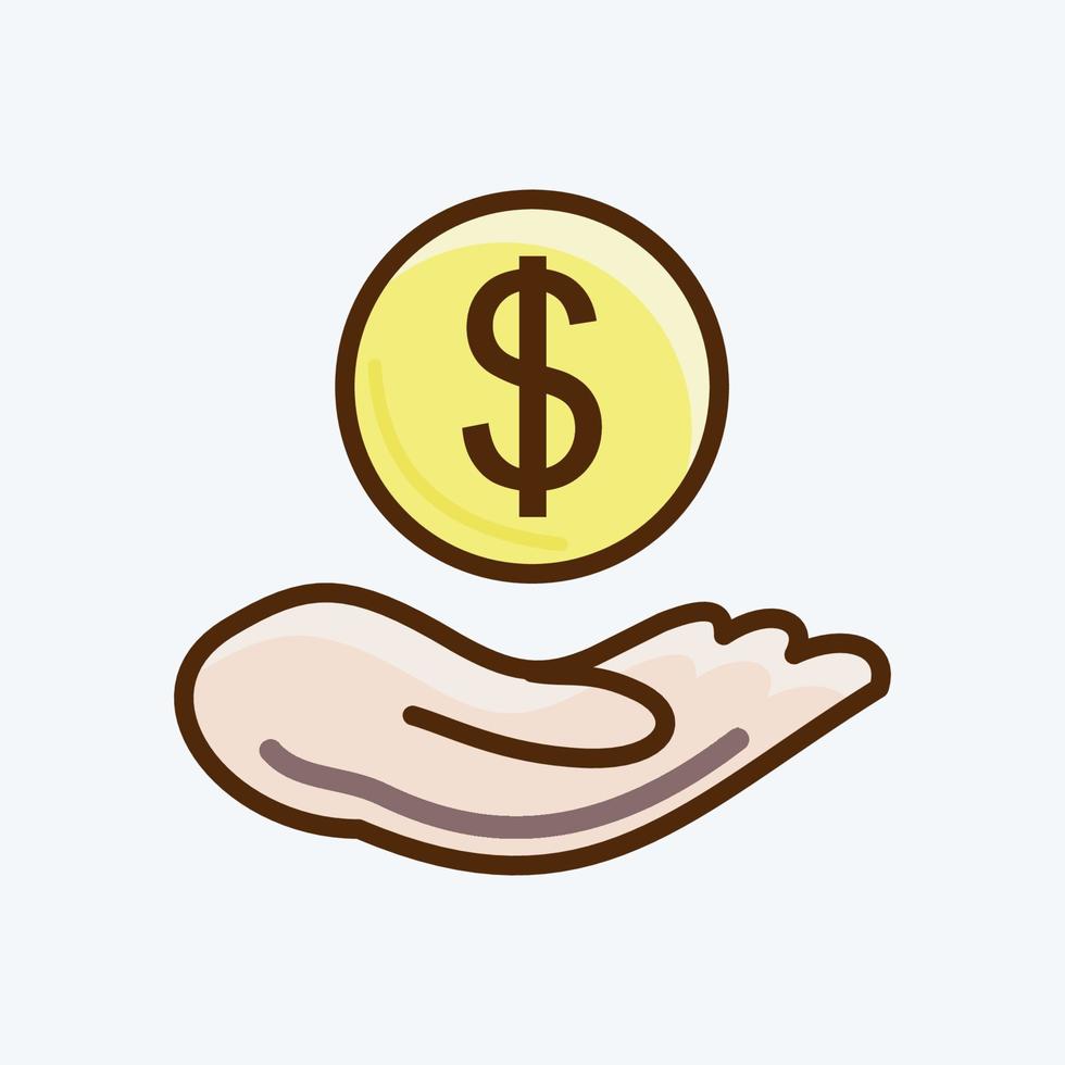 Icon Funding. suitable for Startup symbol. flat style. simple design editable. design template vector. simple illustration vector