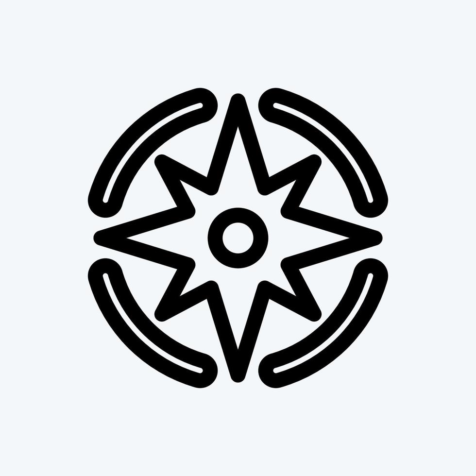 Icon Navigation. suitable for Startup symbol. line style. simple design editable. design template vector. simple illustration vector