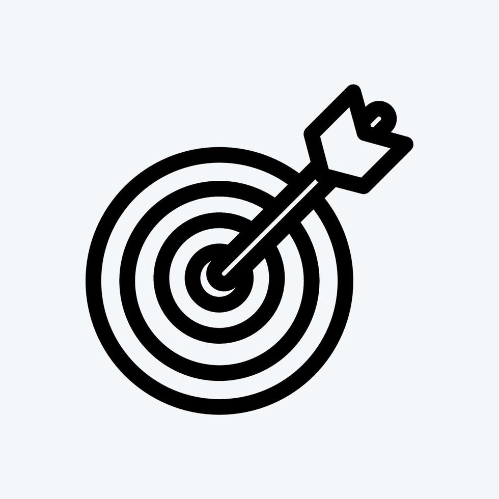 Icon Precision. suitable for Startup symbol. line style. simple design editable. design template vector. simple illustration vector