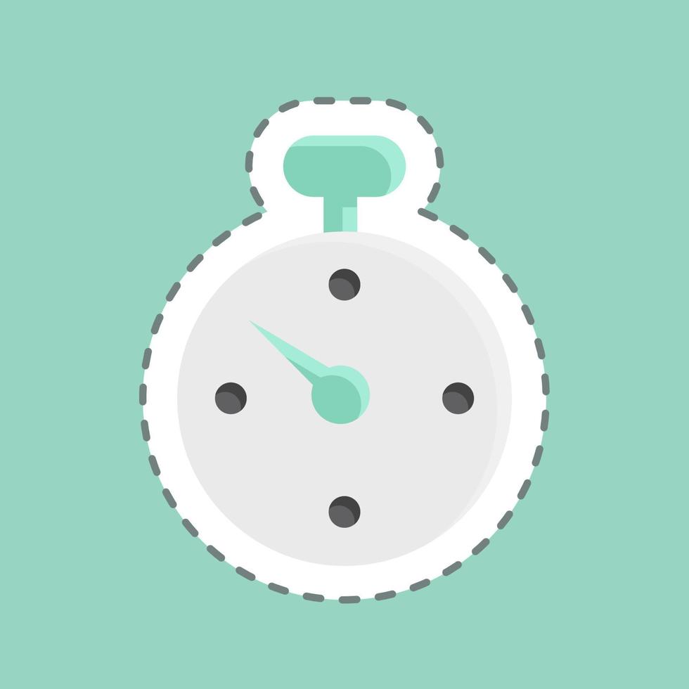 Sticker line cut Deadline. suitable for Startup symbol. simple design editable. design template vector. simple illustration vector