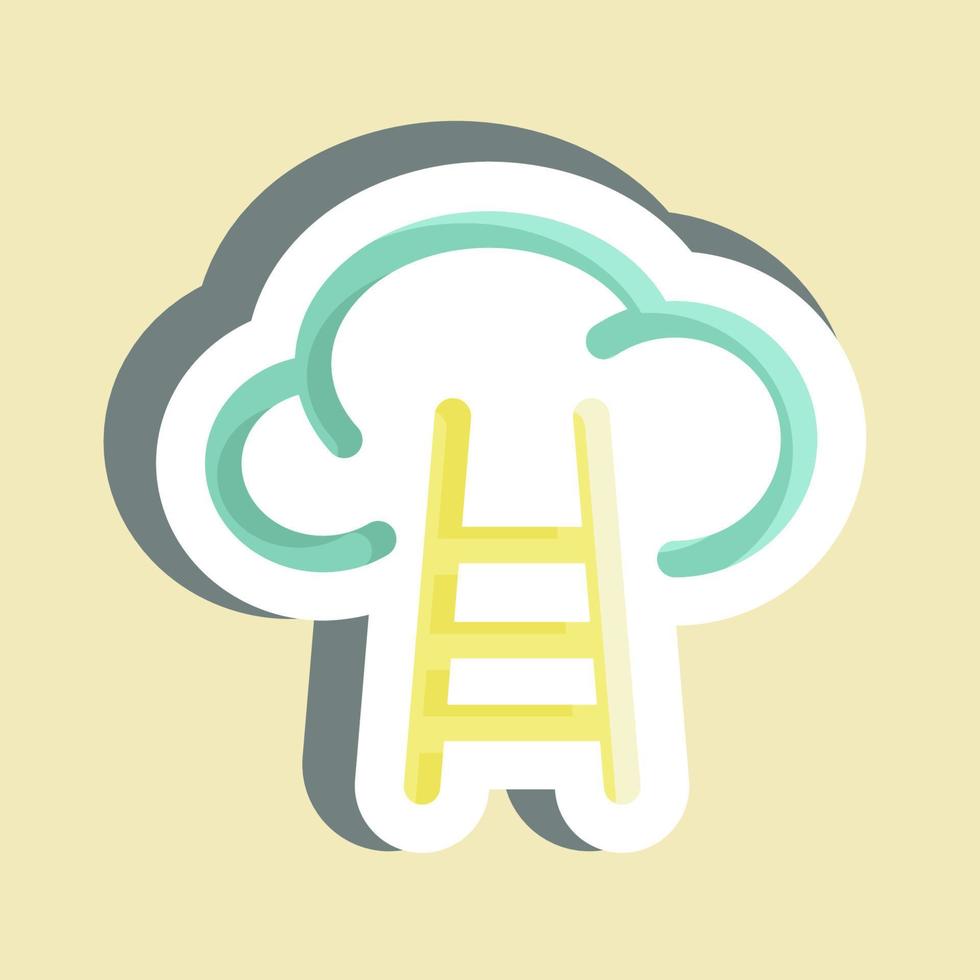 Sticker Career. suitable for Startup symbol. simple design editable. design template vector. simple illustration vector