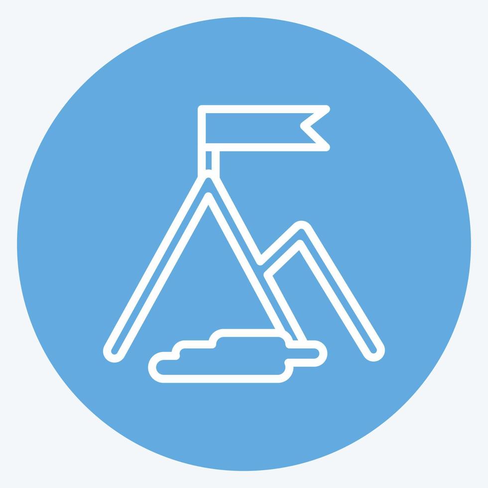 Icon Success. suitable for Startup symbol. blue eyes style. simple design editable. design template vector. simple illustration vector