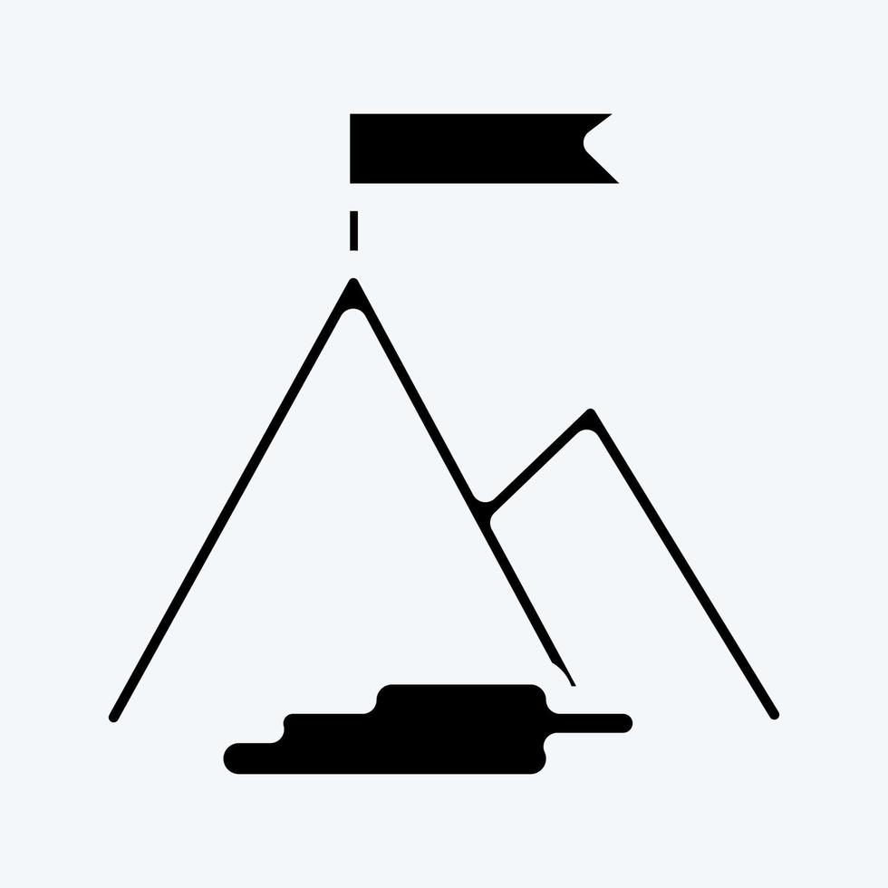 Icon Success. suitable for Startup symbol. glyph style. simple design editable. design template vector. simple illustration vector
