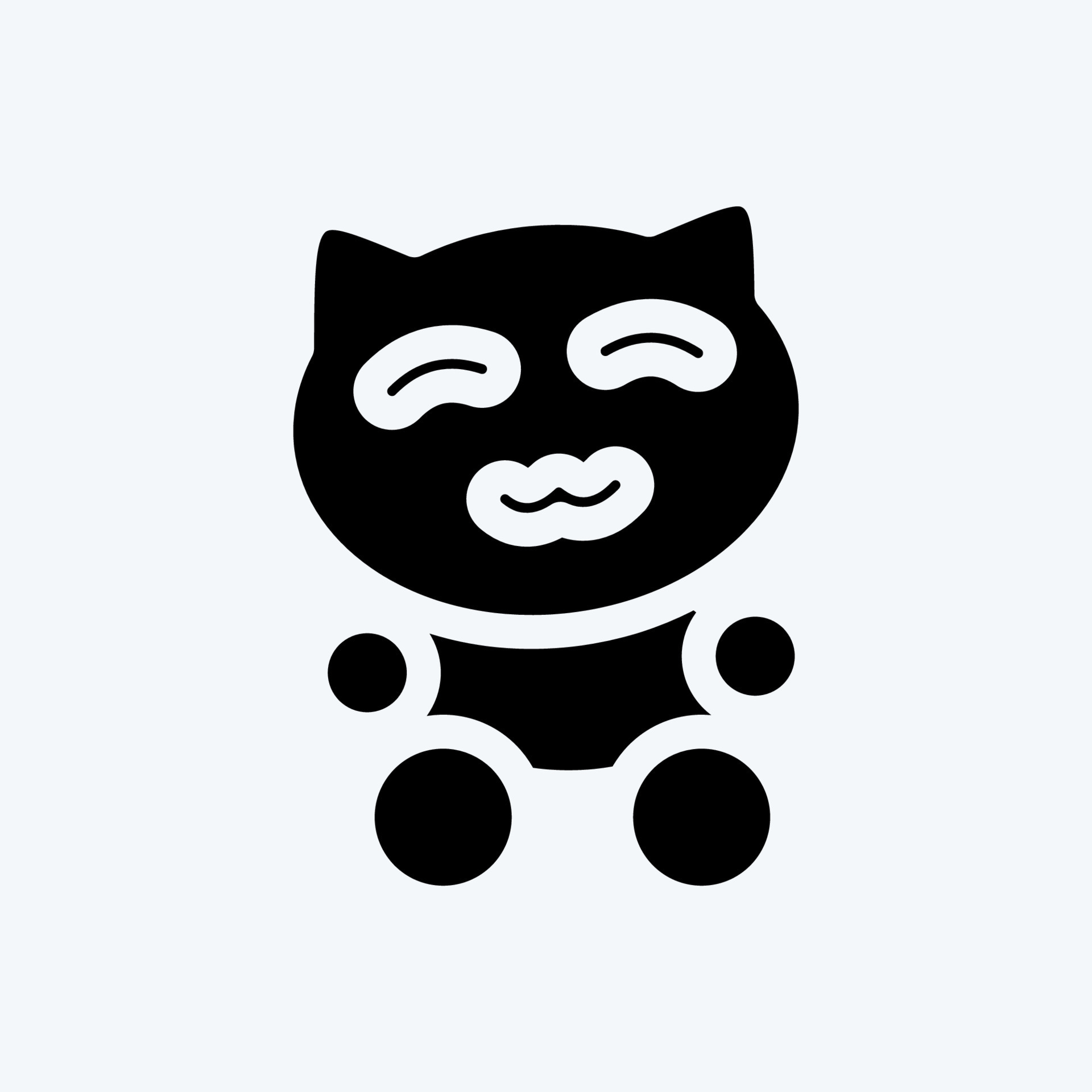 Pair of Cats Icon - Download in Glyph Style