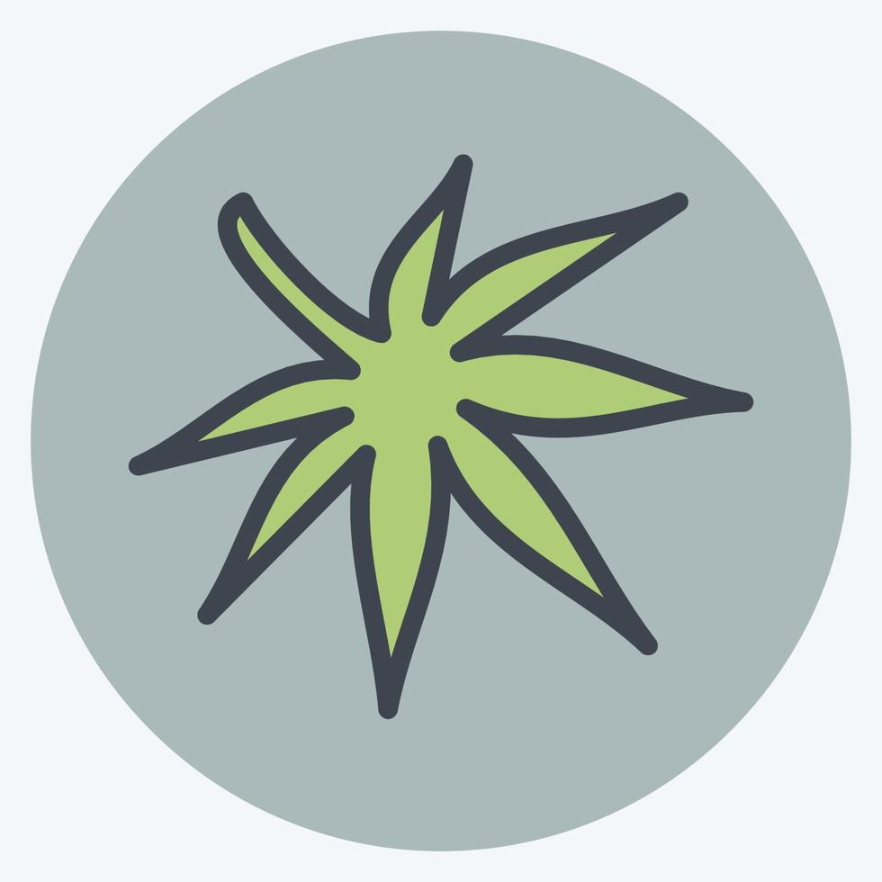 Icon Japanese Maple. suitable for Japanese symbol. color mate style. simple design editable. design template vector. simple illustration vector