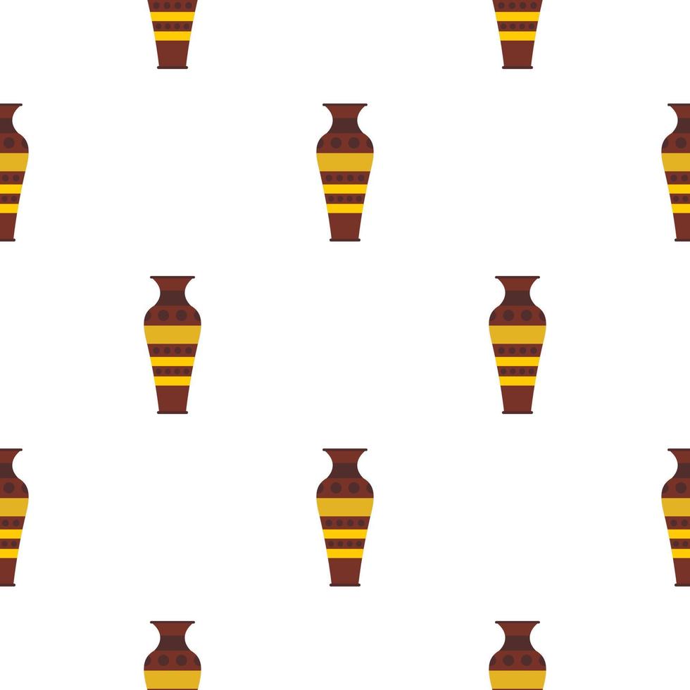Egyptian pottery vessel pattern seamless vector