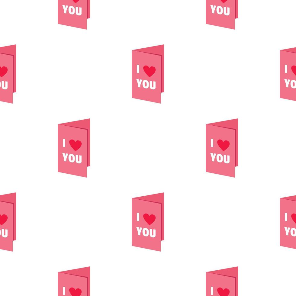 Valentines day card pattern seamless vector