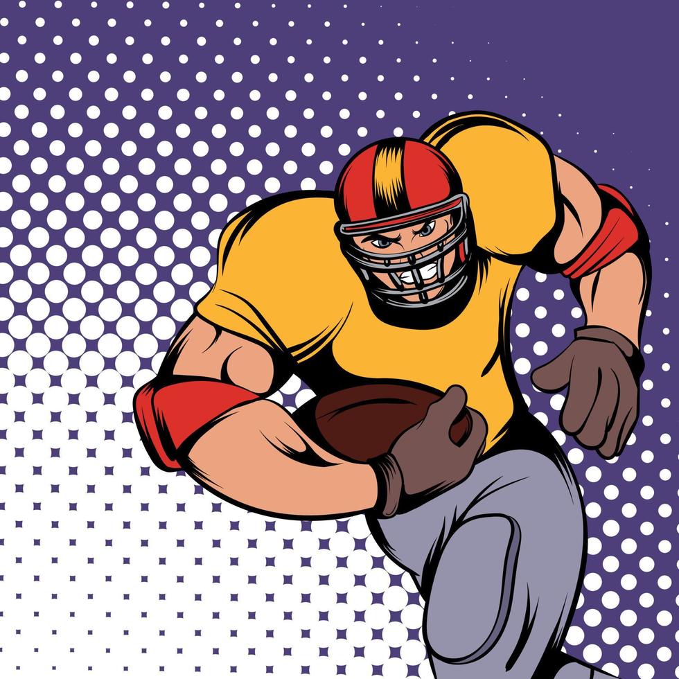 American football player vector