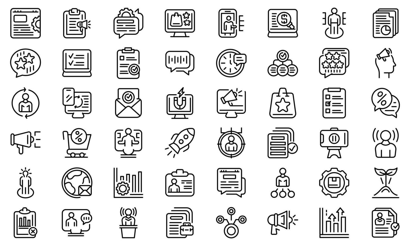 Brand ambassador icon, outline style vector