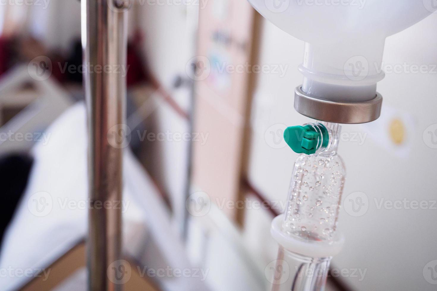 Medical drip with hospital blurred background 8860243 Stock Photo at