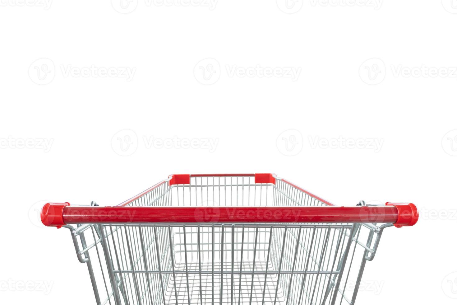 shopping cart isolated on white background photo