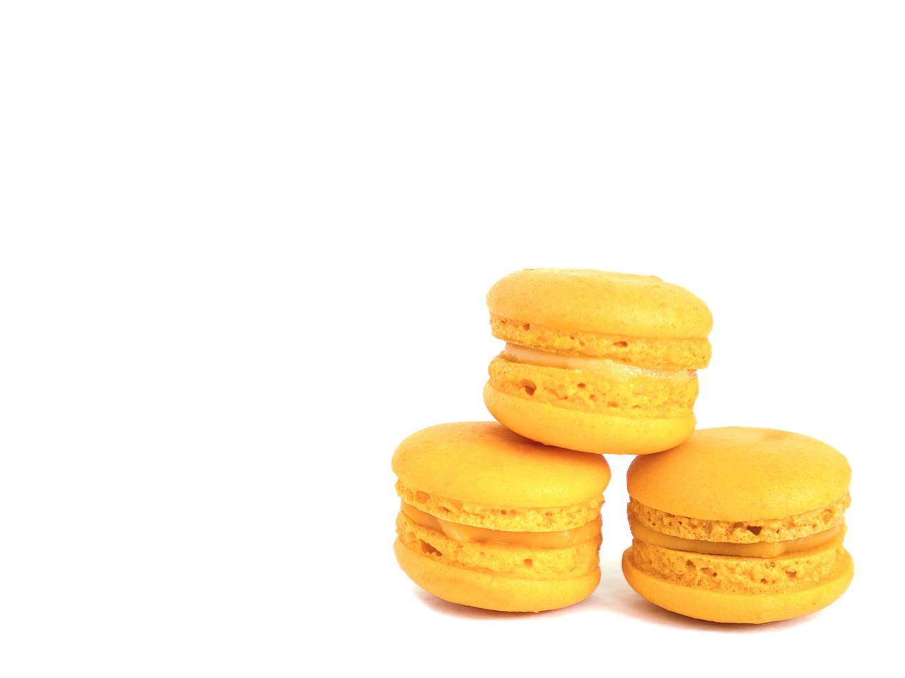 Macaroon isolated on white background photo