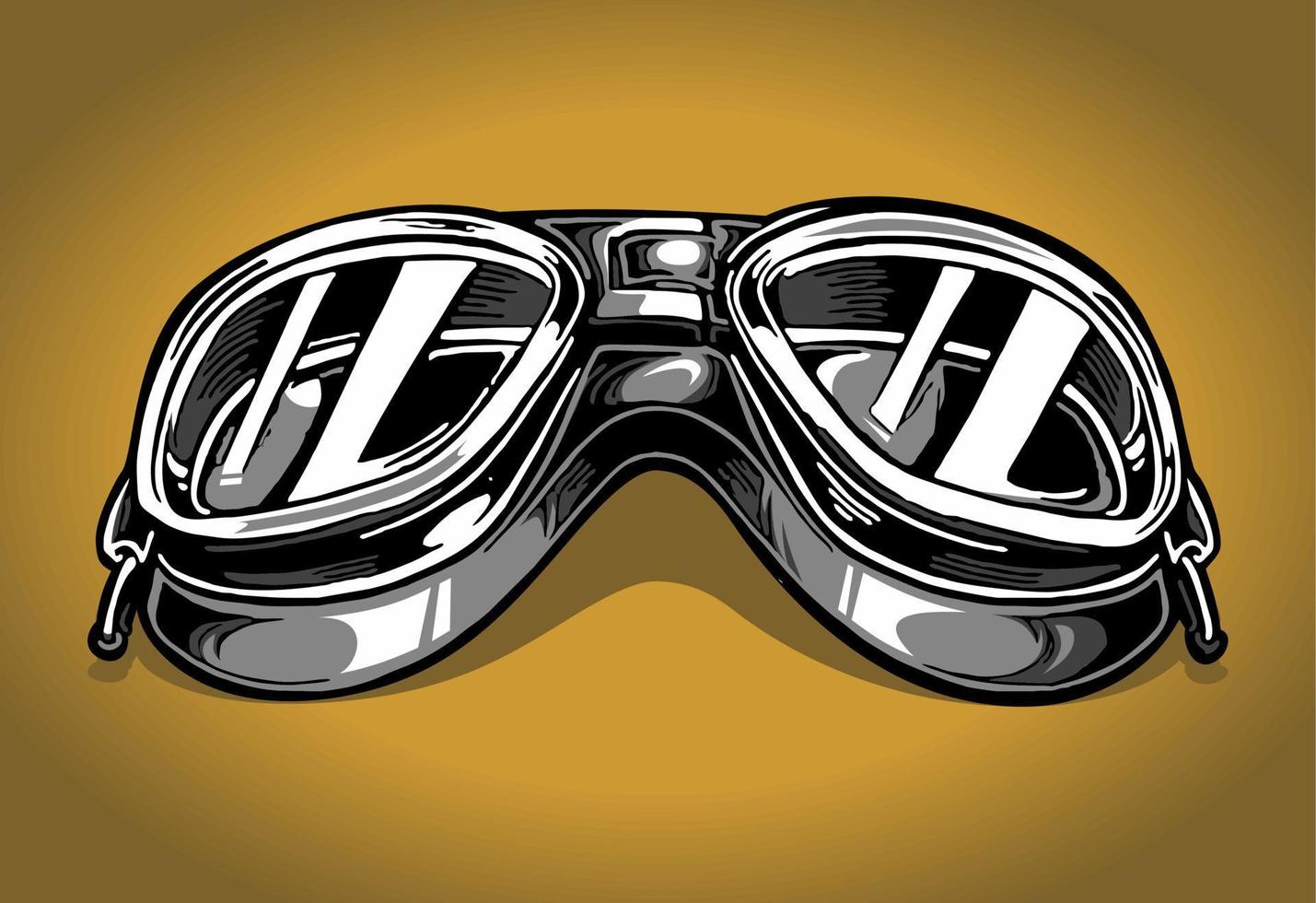 motorcycle goggles vector