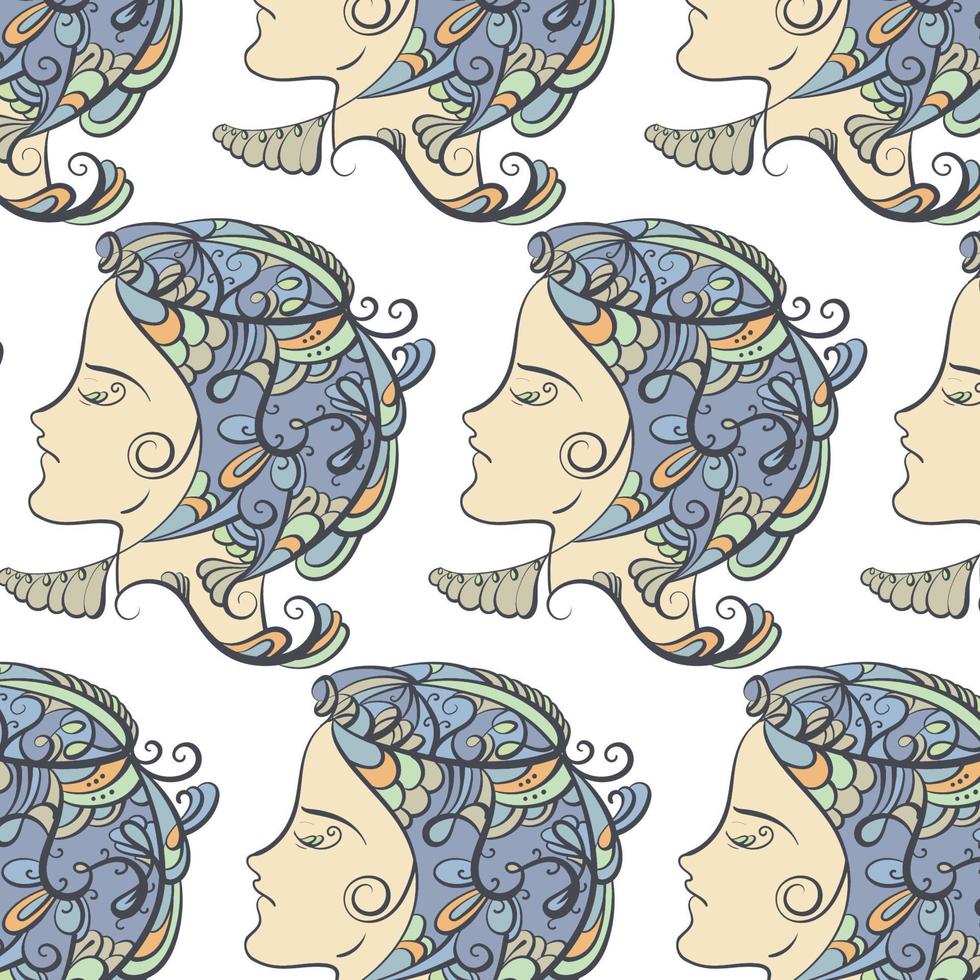 Vector pattern with  hand drawn illustration. Template for print for t-shirt, poster, pin, badge, label