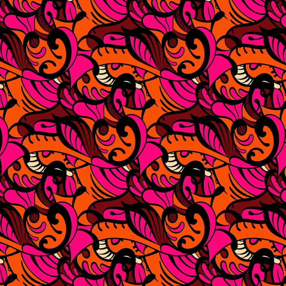 Vector pattern with  hand drawn illustration. Template for print for t-shirt, poster, pin, badge, label