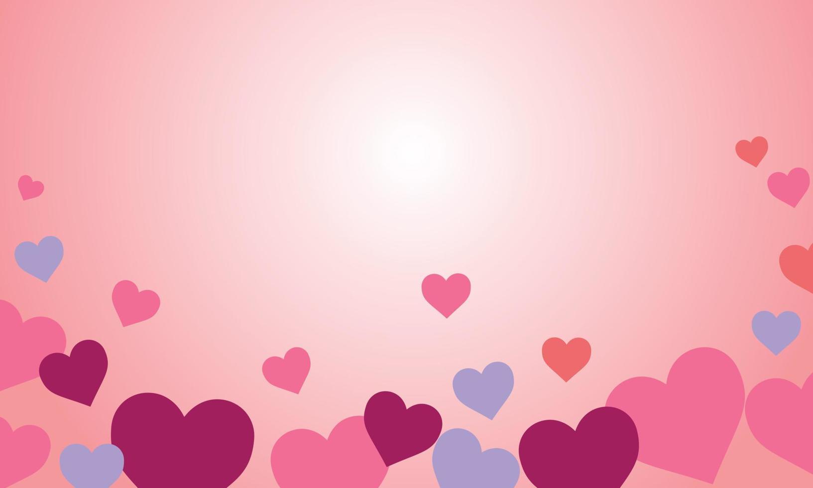 hermoso fondo romántico rosa abstracto vector