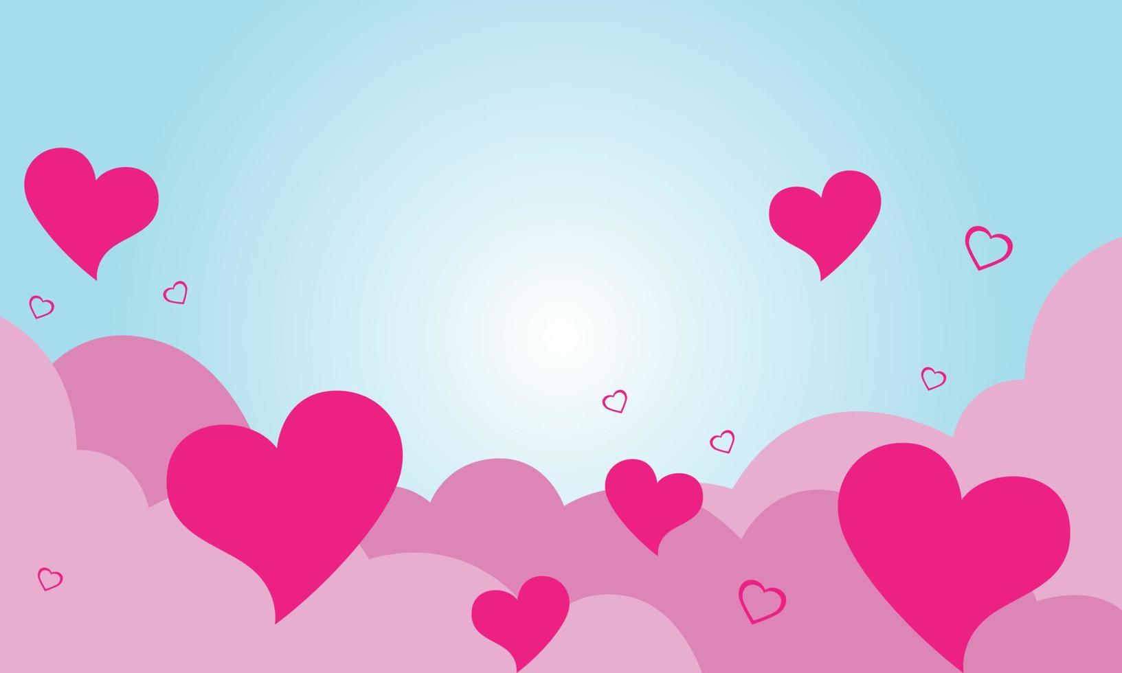 Lovely romantic with pink color vector