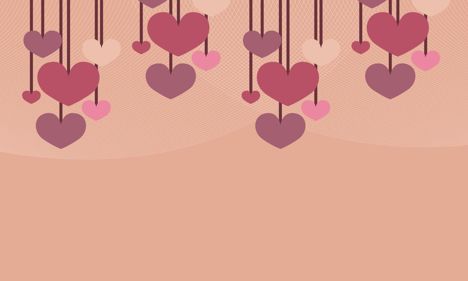 Beautiful illustration of love background vector