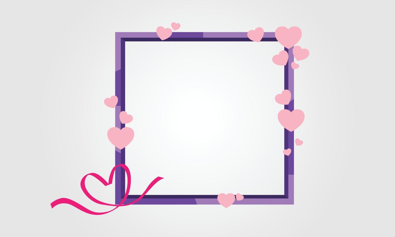 Romantic background with hearts, valentines day vector