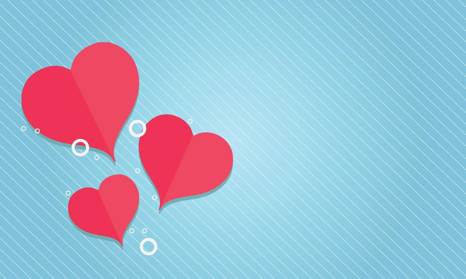 I love you valentine day background vector
