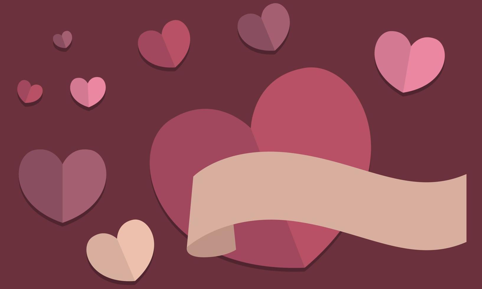 Romantic background with chocolate vector