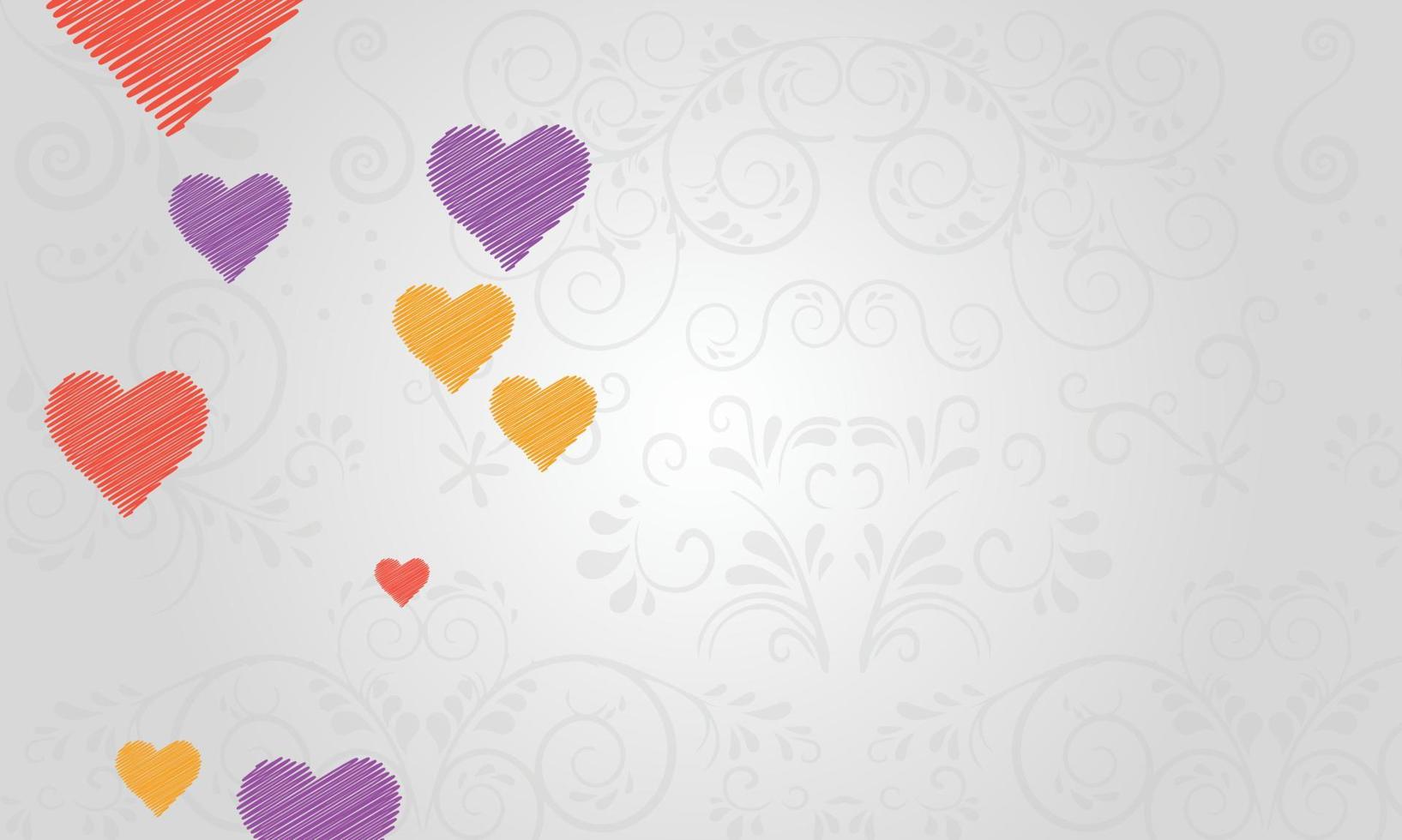 fondo romántico simple y de color claro vector