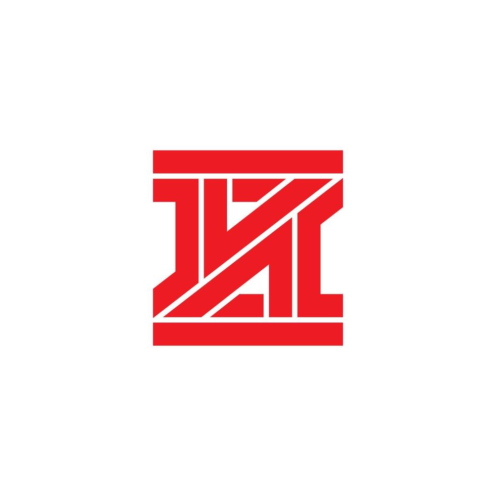 letter vj geometric line arrow design logo vector