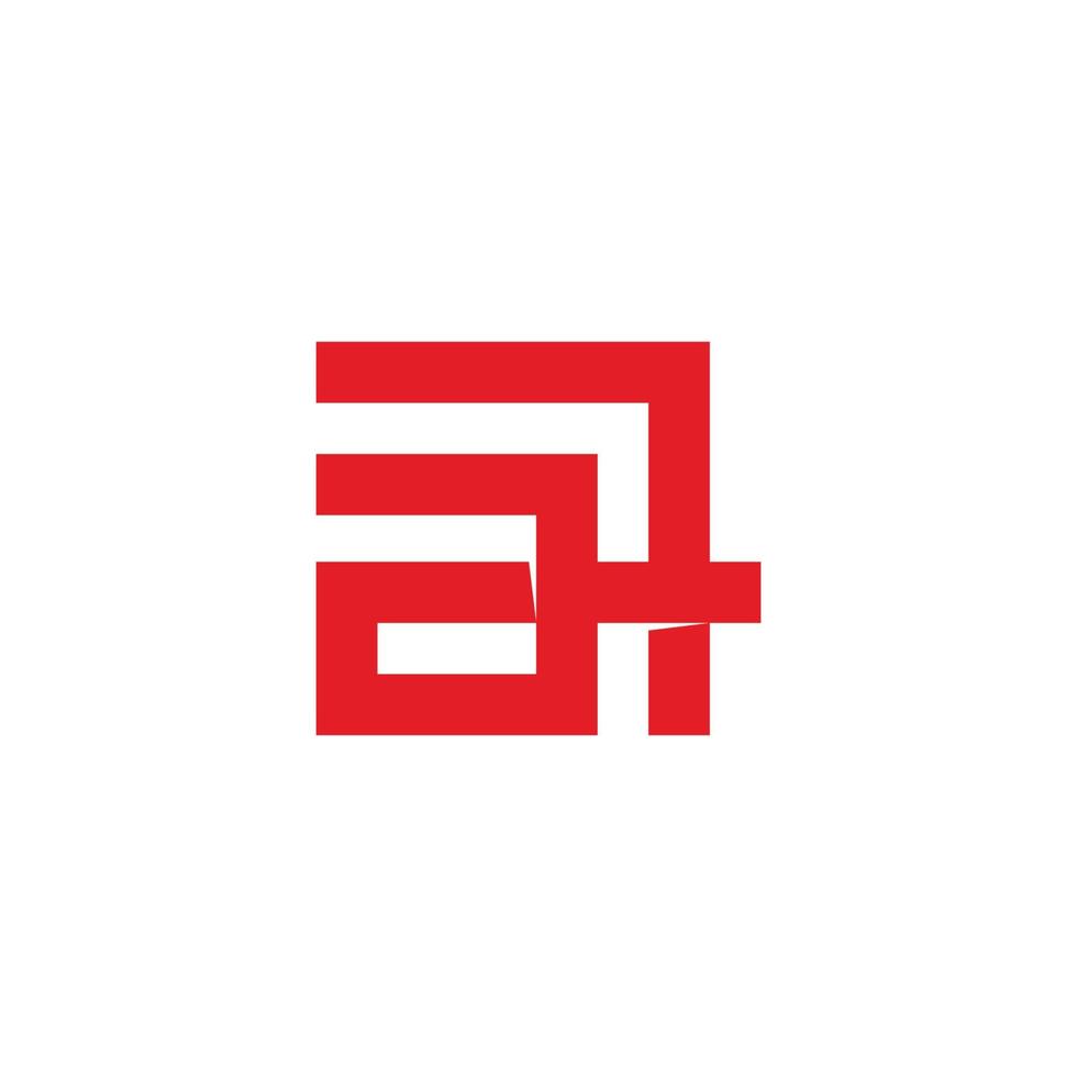 letter a arrow square geometric line logo vector