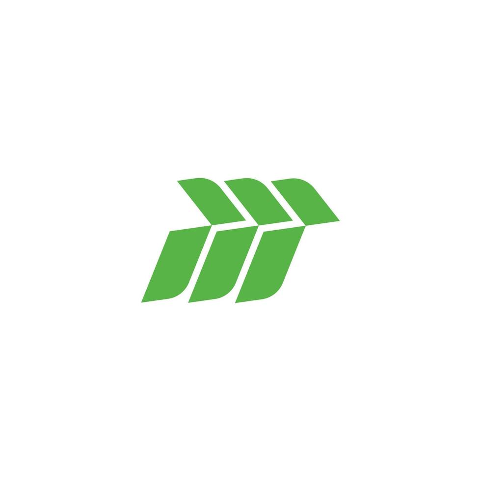 letter p stripes leaf motion geometric logo vector