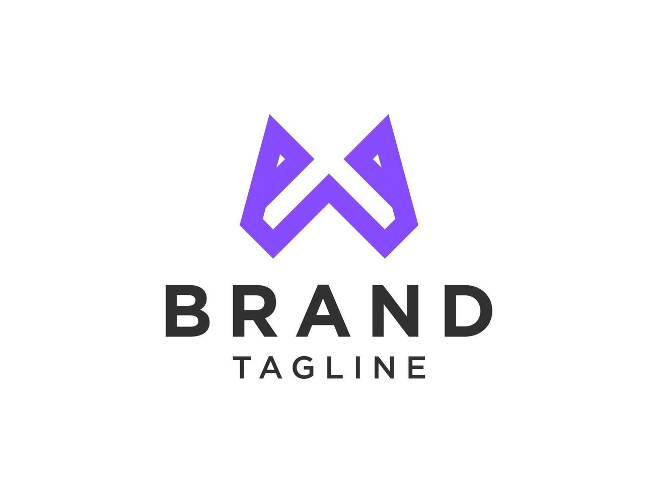Initial Letter W Flat Vector Logo Design. Usable for Business and Branding Logos. Flat Vector Logo Design Template Element.