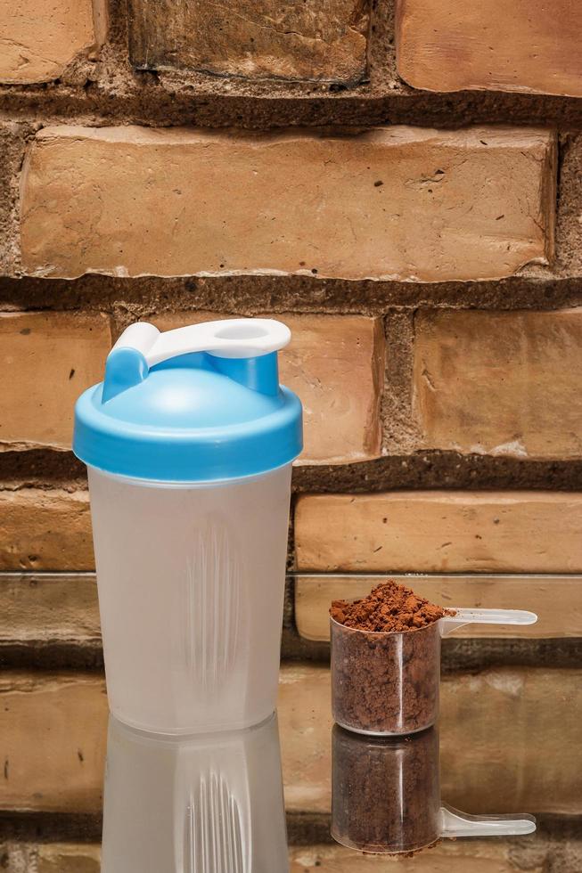 Shaker and protein powder photo