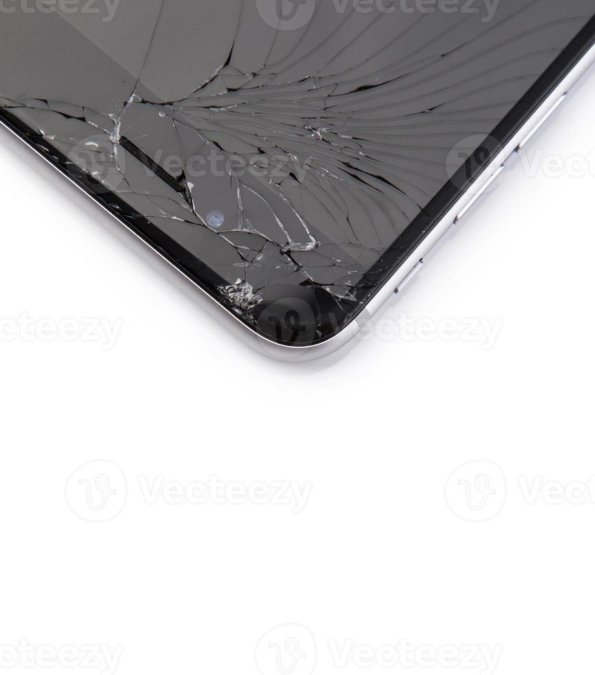 Smart phone with broken display photo