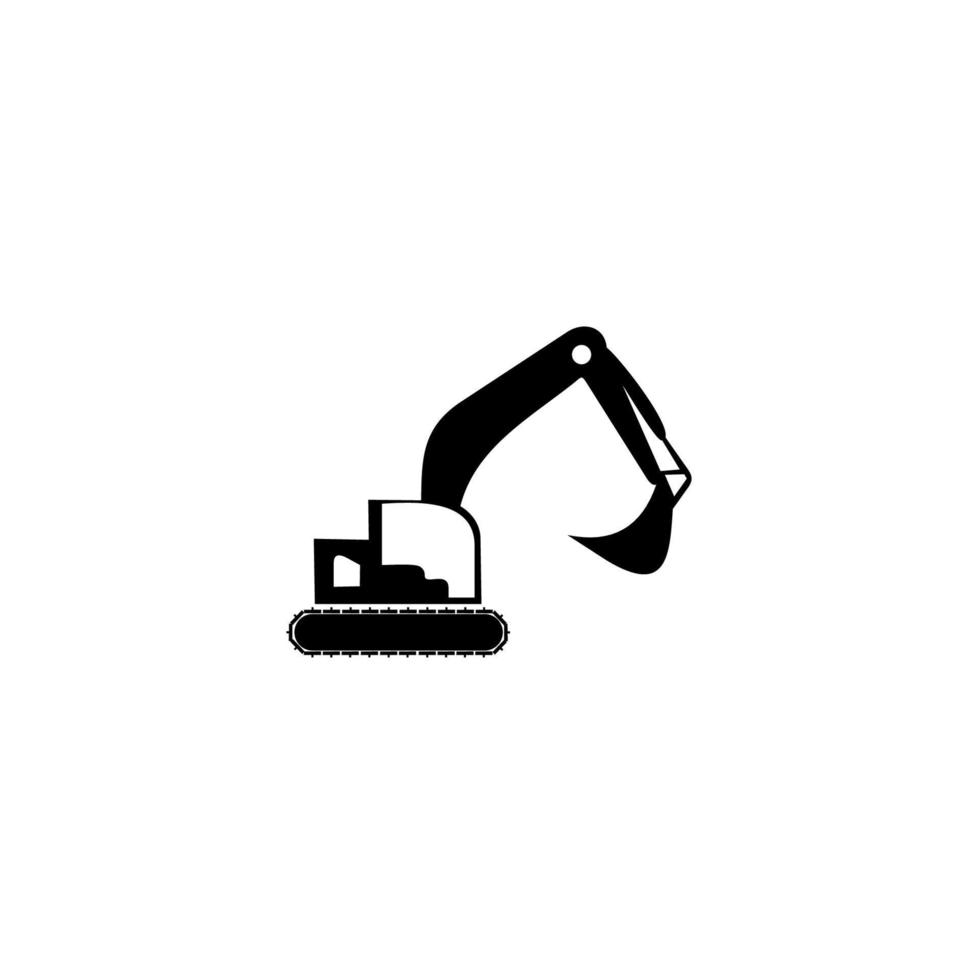 plantilla de equipo pesado de excavadora vectorial para empresas de construcción, icono de concepto completo iconos de excavadora en un estilo moderno, ilustración para el diseño de interfaz de usuario de su aplicación de logotipo web móvil. vector