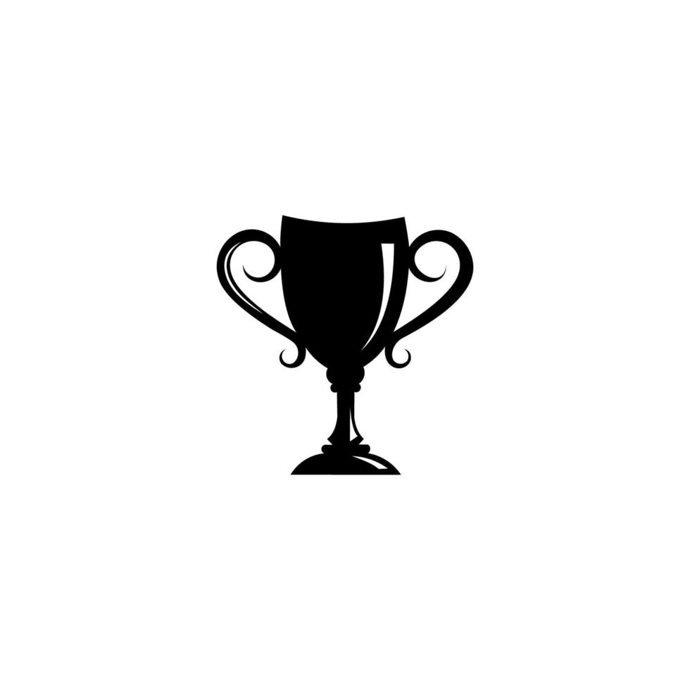 trofeo copa vector icono plano. icono para el diseño de sitios web, aplicaciones móviles, ui. eps10