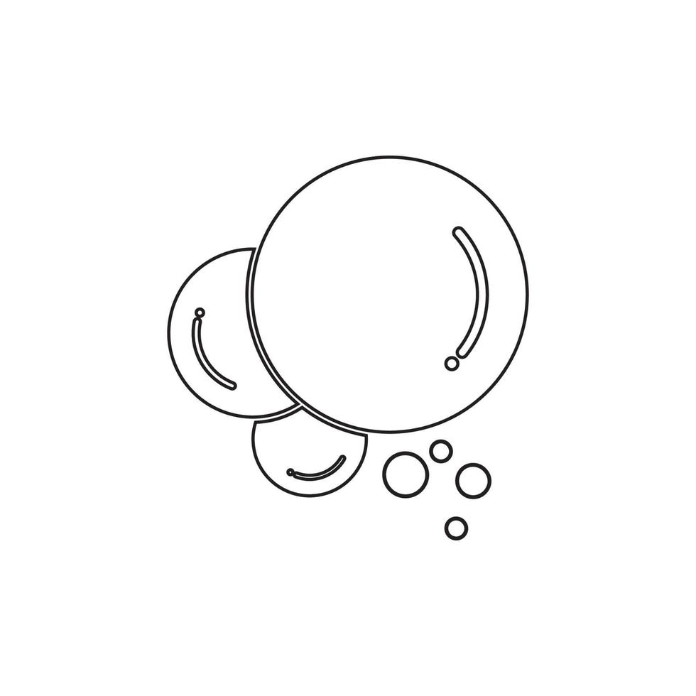 Bubble  icon vector