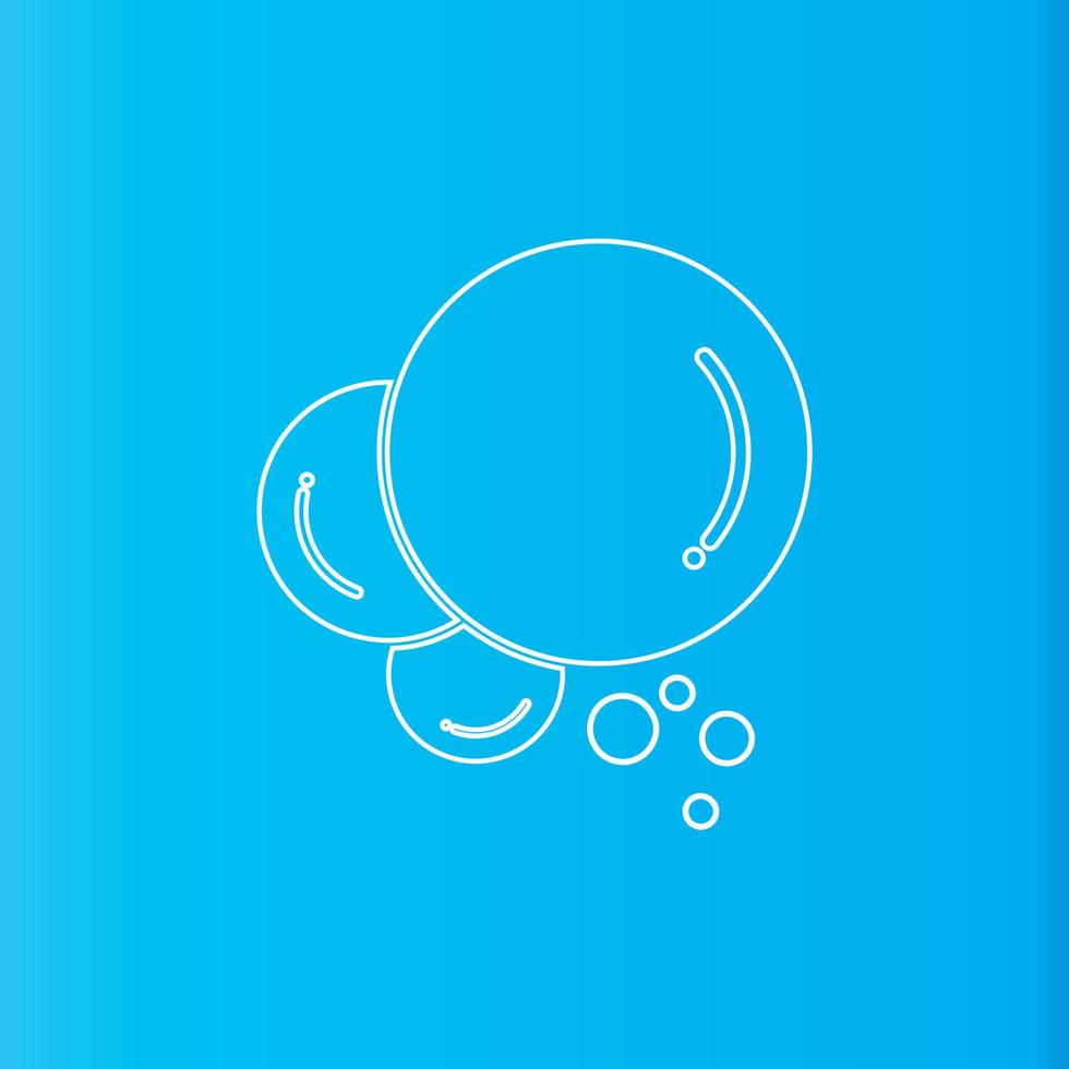 Bubble  icon vector