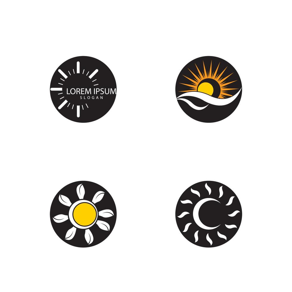 Sun Vector illustration Icon Logo Template design