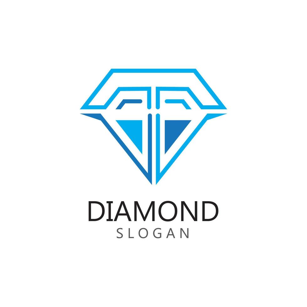 Diamond  jewelry Logo Template vector icon illustration design