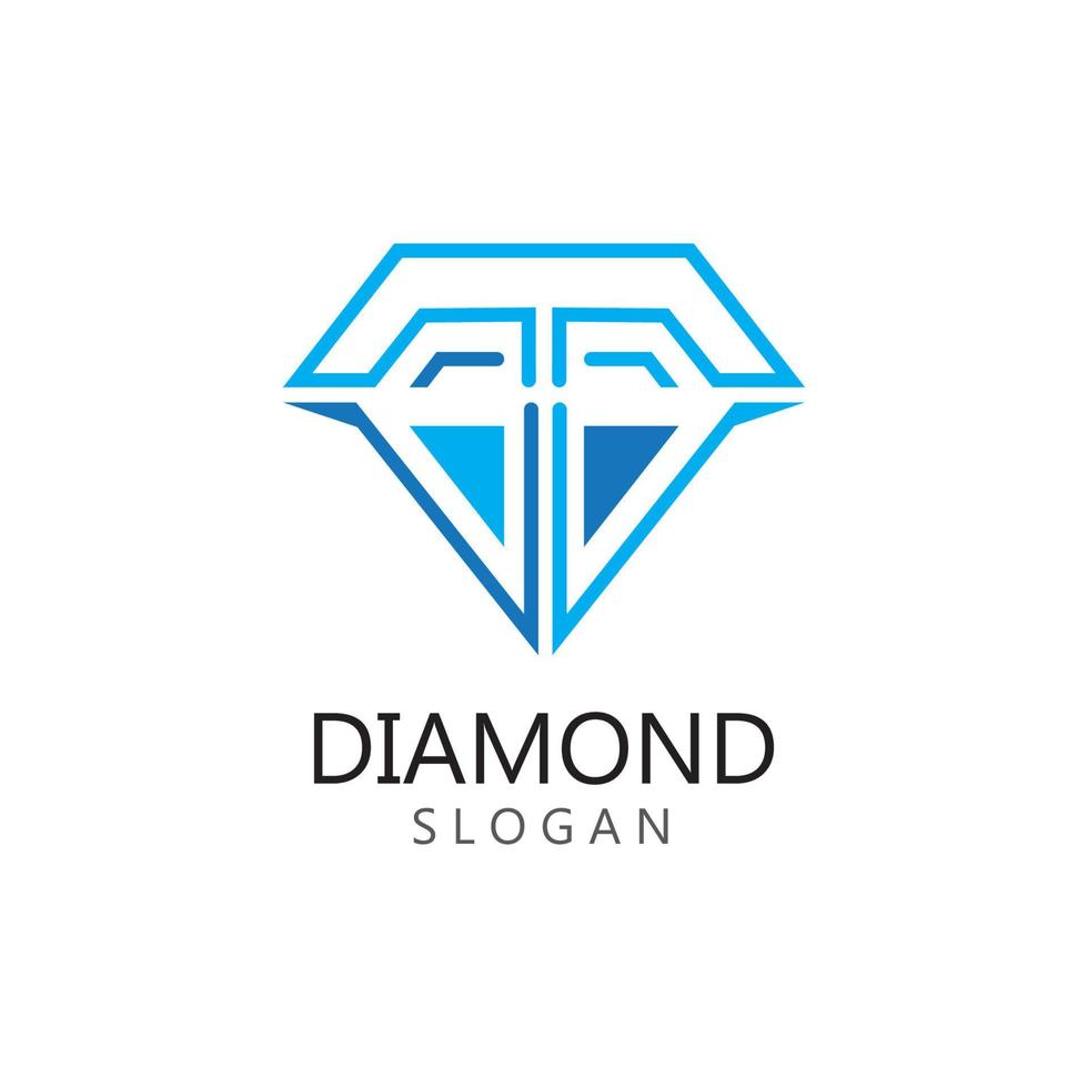 Diamond  jewelry Logo Template vector icon illustration design