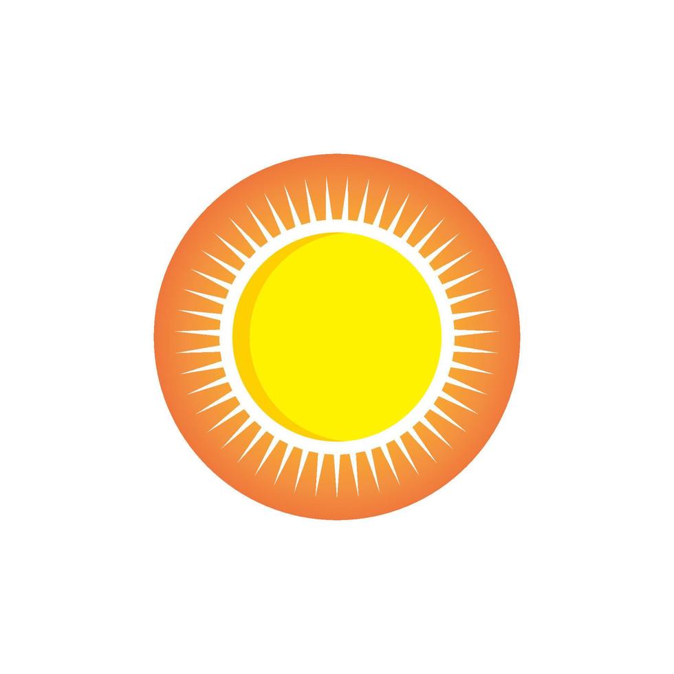 diseño de plantilla de logotipo de icono de ilustración de vector de sol