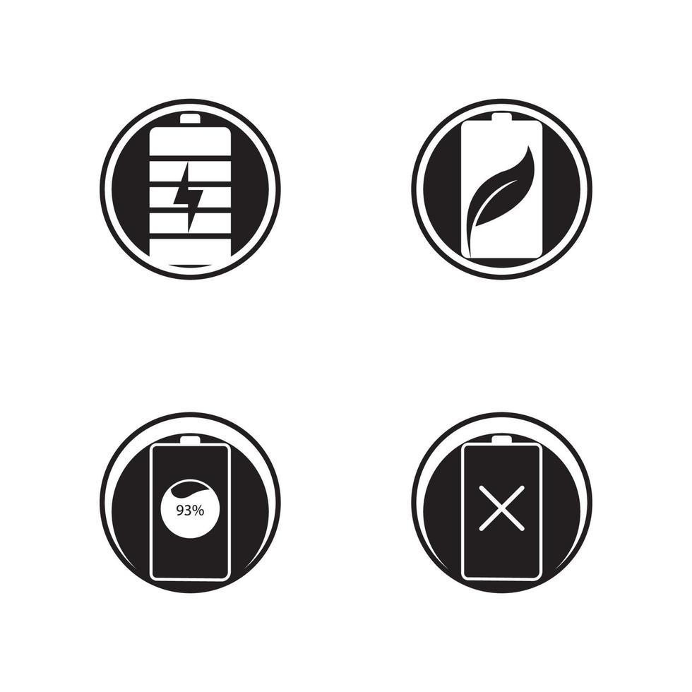 Battery icon design template vector illustration