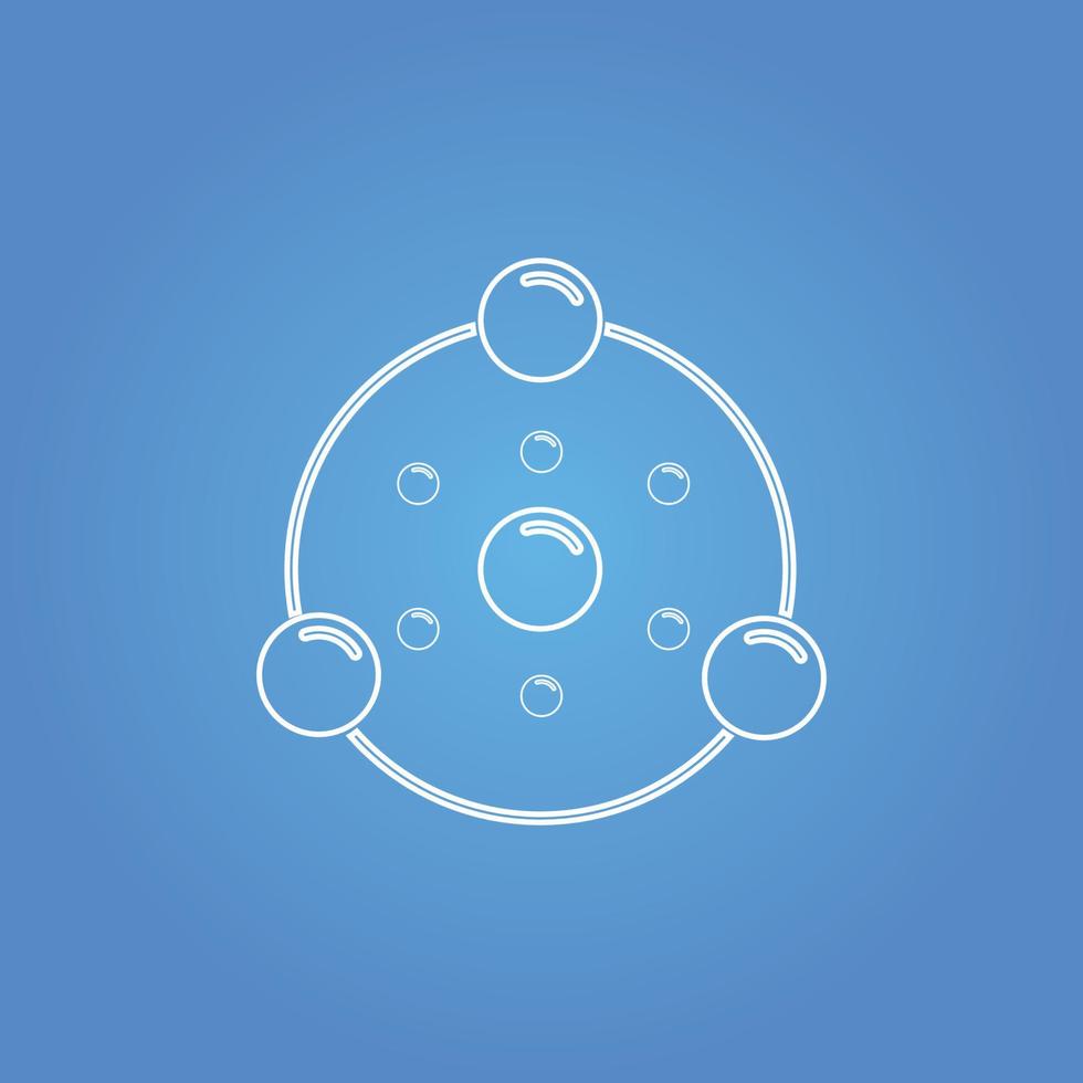 Bubble  icon vector