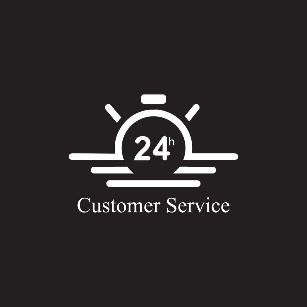 Time vector icon , 24 Hour icon vector illustration design template