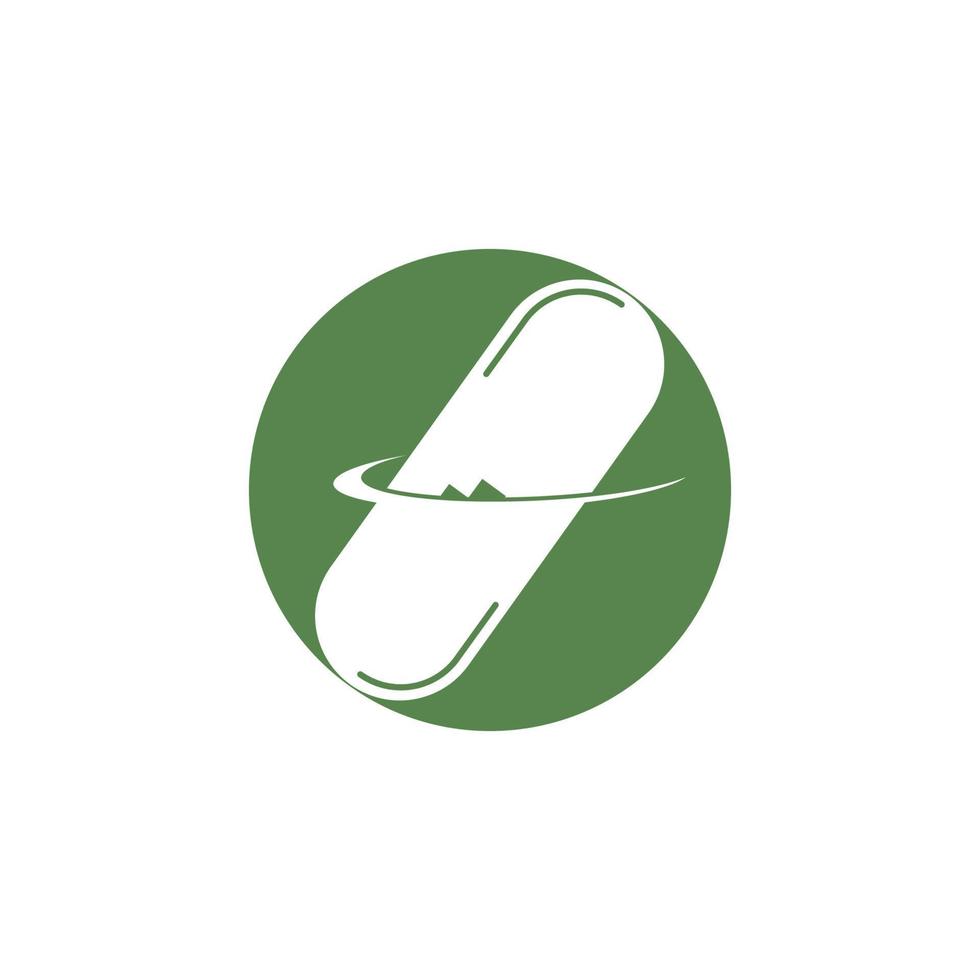 icono de farmacia , símbolo de farmacia a base de hierbas , plantilla de diseño de ilustración vectorial de mortero y mortero vector