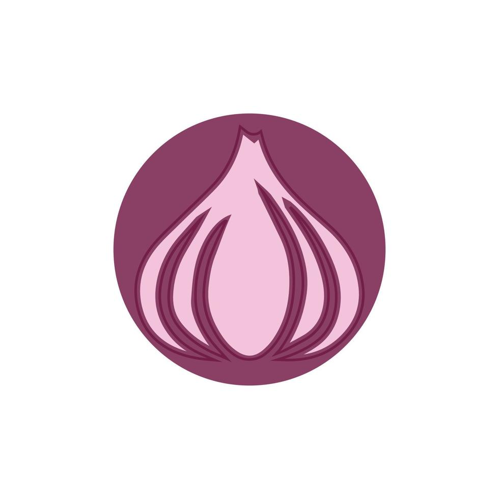 Garlic vector icon illustration design template