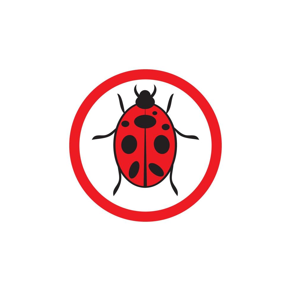 bug vector illustration icon design template