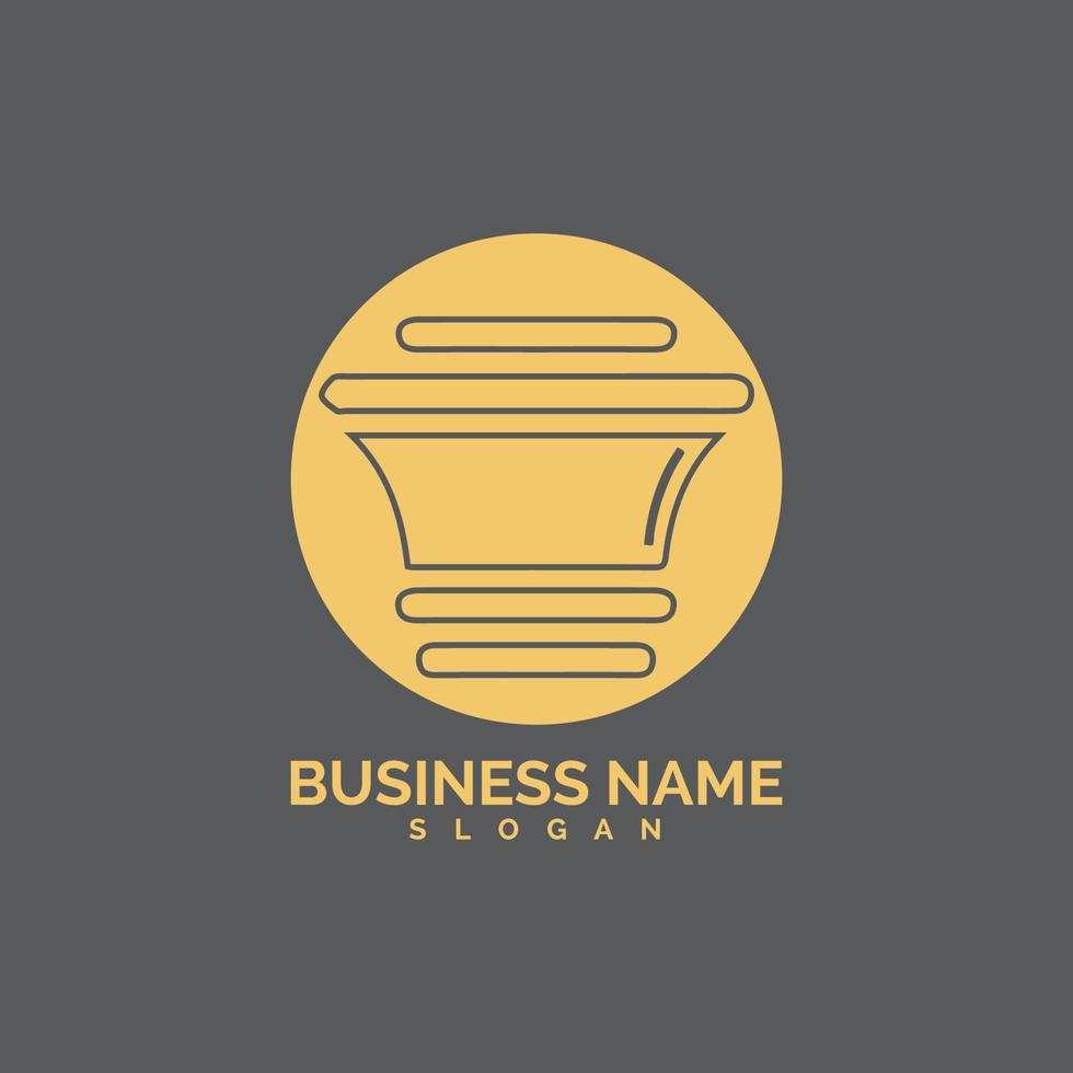 pillar Logo vector Template illustration design