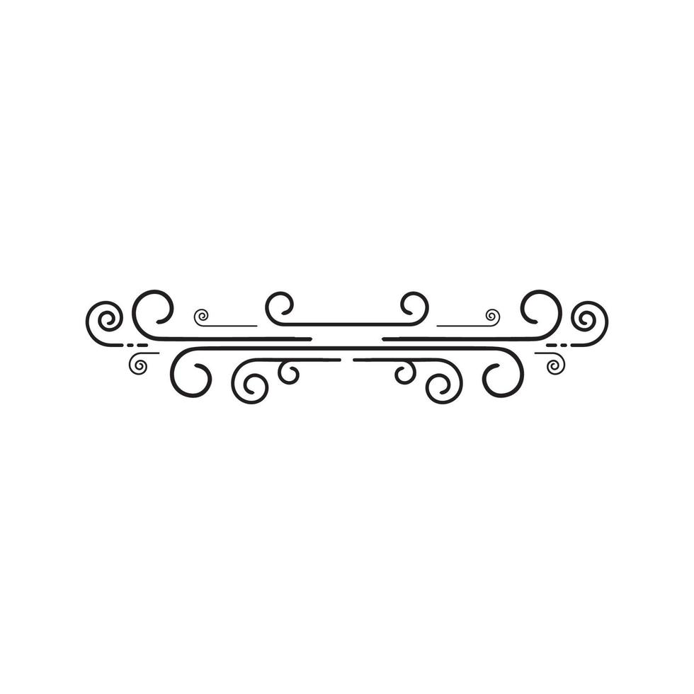 Wind vector icon design illustration template