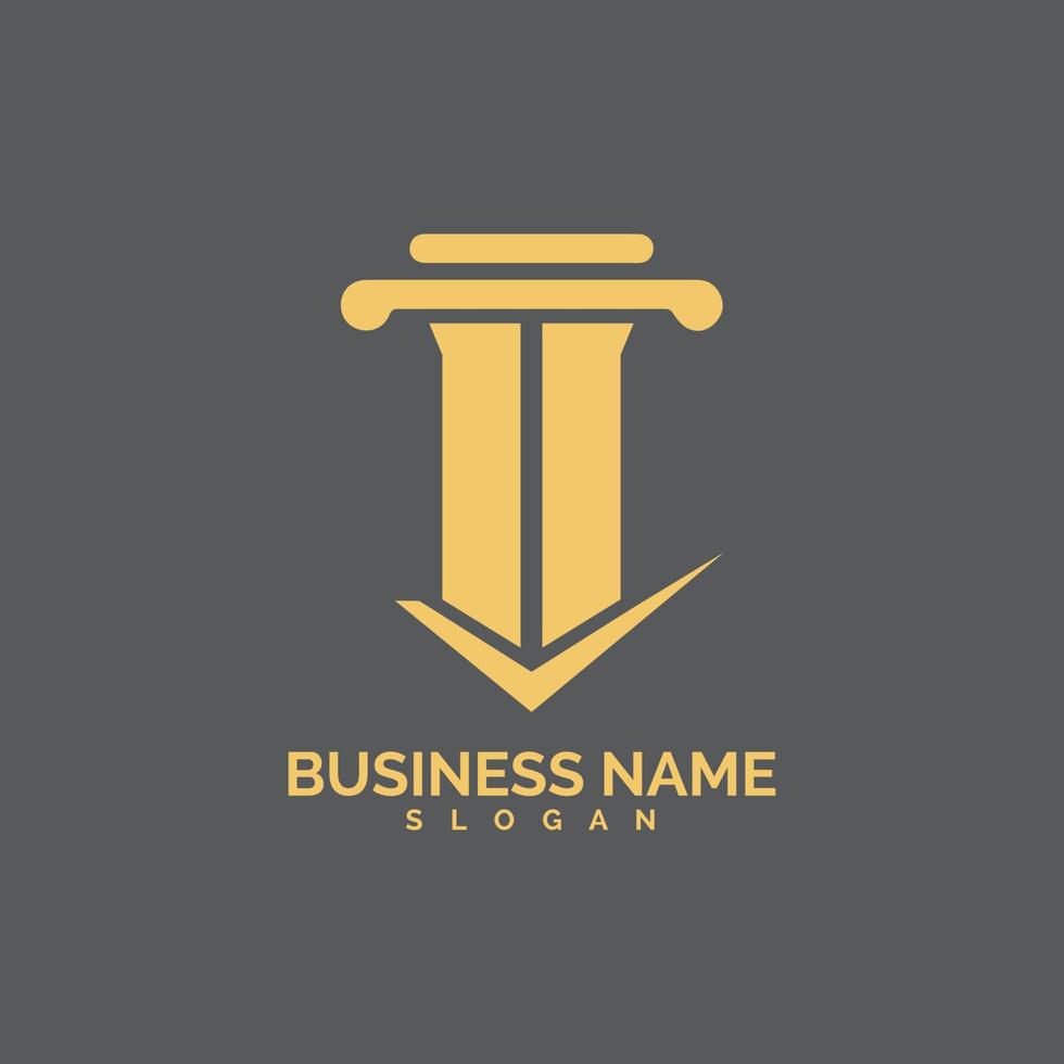pillar Logo vector Template illustration design