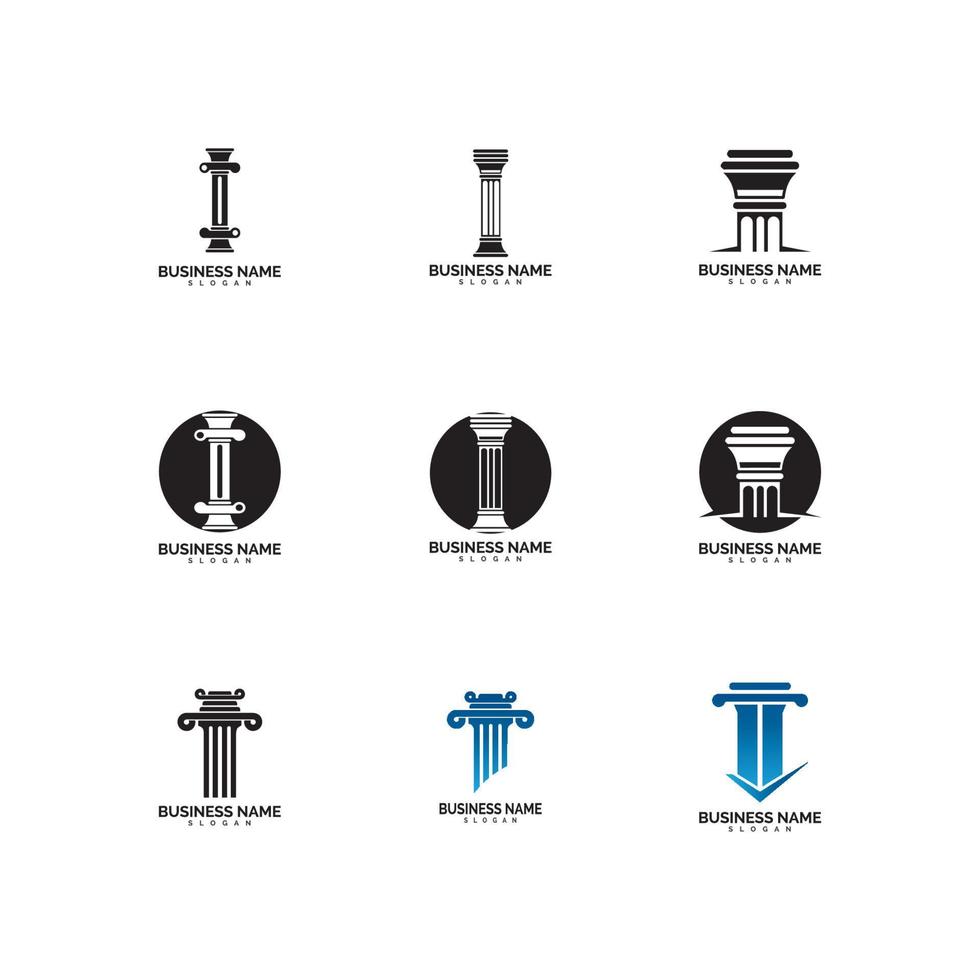 pillar Logo vector Template illustration design